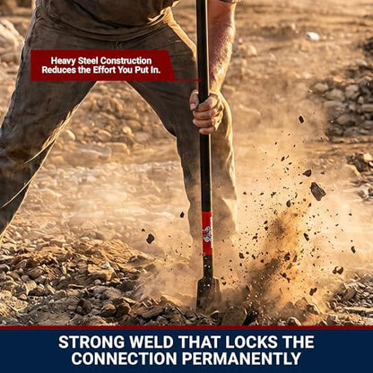 Bully Tools Steel Tamping and Digging Bar, 3/8 in Thick Blade