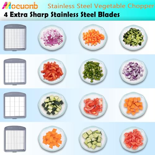 Vegetable Chopper Veggie Cutter Onion Food Potato Tomato Dicer With Blade - color: 4 Blade