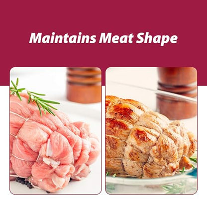 HIC Kitchen Roasting Holiday Turkey Lacer Kit, Cotton Butcher’s Twine, Reusable Stainless Steel Pins, For Trussing Rolled Or Stuffed Poultry And Meat, Set of 2 - size: 2 Lacer Kits
