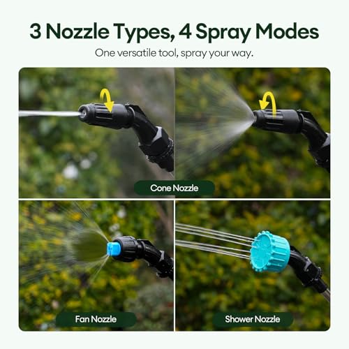 Maygrove 2 Gallon Electric Garden Sprayer, Rechargeable Telescopic Wand