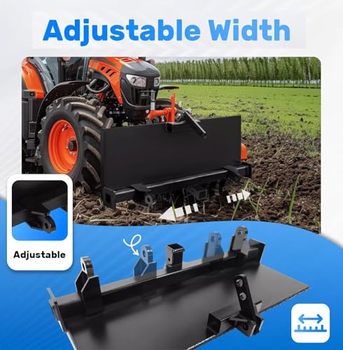 GarveeLife Skid Steer 3 Point Attachment Adapter Skid Steer Trailer Hitch Front Loader Case, Replacement for Front Loader Case