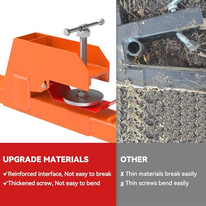 Clamp on Pallet Forks for Tractor Bucket 45" Total Length 2000LBS Capacity