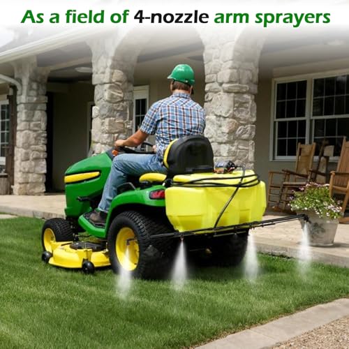 4-Nozzle Boom Sprayer Wand with 3/8" Brass Fitting