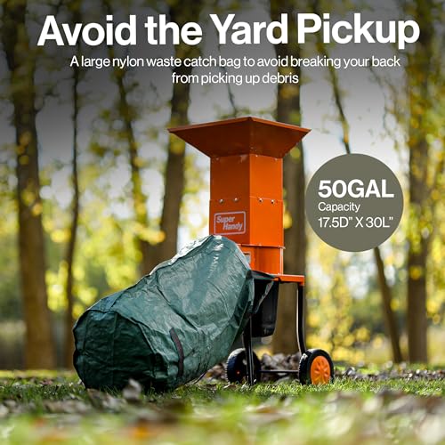 SuperHandy Electric Leaf Mulcher Shredder, 15-AMP, Yard Waste