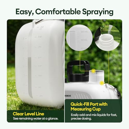 Maygrove 2 Gallon Electric Garden Sprayer, Rechargeable Telescopic Wand
