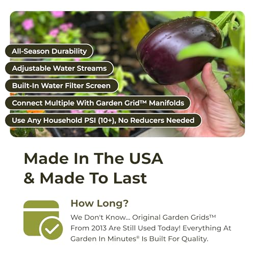 Garden Grid 2x4 | Irrigation System for Garden Beds | Prebuilt, Cornerless - size: 2x4, style: Cornerless