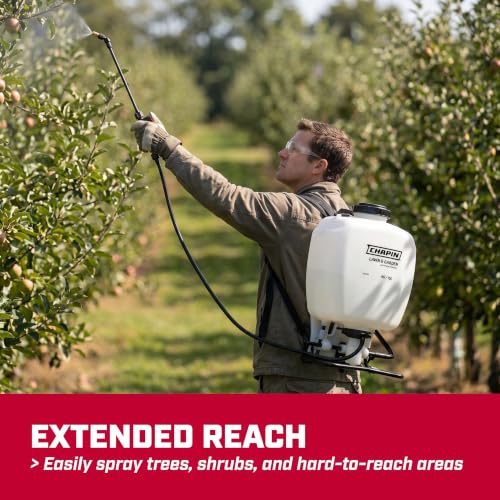 CHAPIN 60116 Backpack Sprayer – 4 Gallon Easy‑Pump Control - style: 4 Gallon