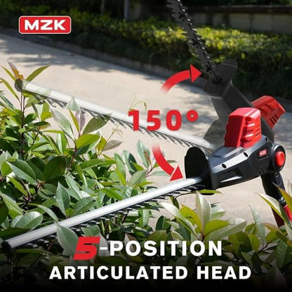 MZK 20V Cordless Hedge Trimmer, Bush & Shrub Cutter, 23-Inch Blade - size: 23in blade