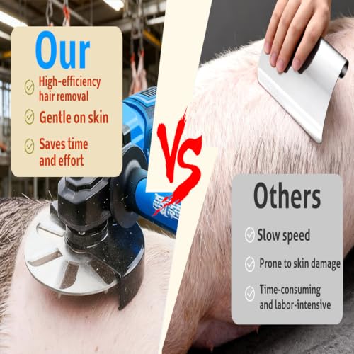 Stainless Steel Pig Hair Removal Tool - Electric Scraper for Livestock