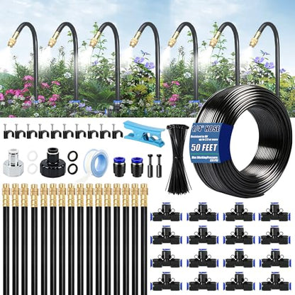 Dianrui 1/4" Drip Irrigation System for Garden Watering 360°Adjustable - style: TypeA