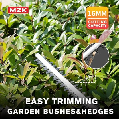 MZK 20V Cordless Hedge Trimmer, Bush & Shrub Cutter, 23-Inch Blade - size: 23in blade