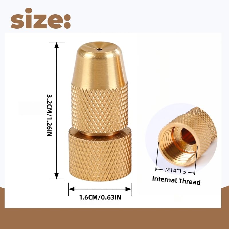 Brass Atomizing Nozzle, 2 Pack, Adjustable Mist & Stream Modes, Compatible with Backpack & Garden Sprayers, Replacement Part for Lawn, Garden, Farm Use