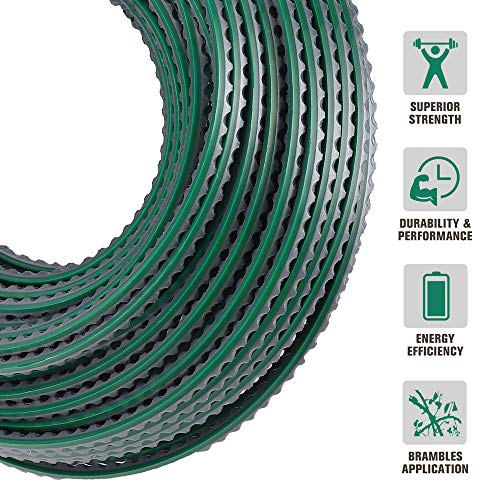 Anleolife .140" Sawtooth Trimmer Line for Walk-Behind Mowers, 108ft 1 lb - color: 1-lb Sawtooth .140