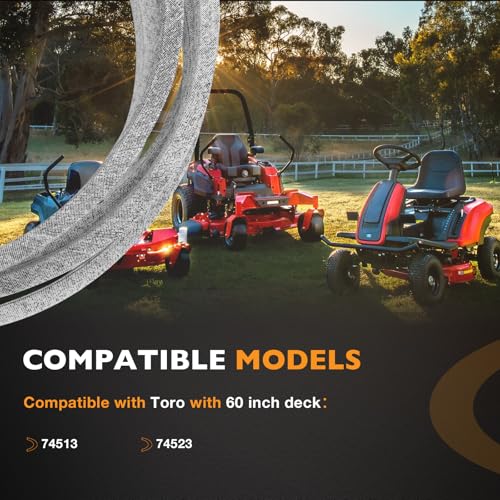 131-1123 Mower Deck Belt Fits Toro 74513 74523 with 60'' Deck - size: 131-1123