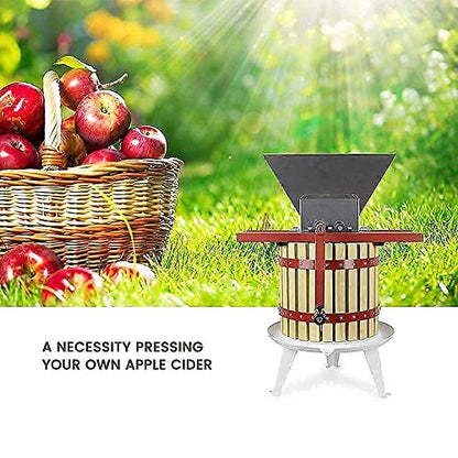 Fruit Wine Press and Crusher,100% Nature Apple&Grape&Berries Crusher Manual Juice Maker for Kitchen