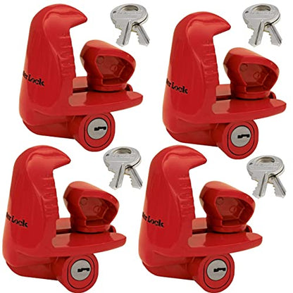 Master Lock - Universal Size Fits 1-7/8", 2", and 2-5/16" Couplers - Trailer Locks 389DAT, 4 Pack - size: 4 Pack