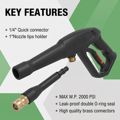 Pressure washer spray gun kit for Ryobi Greenworks PowerStroke 2000PSI