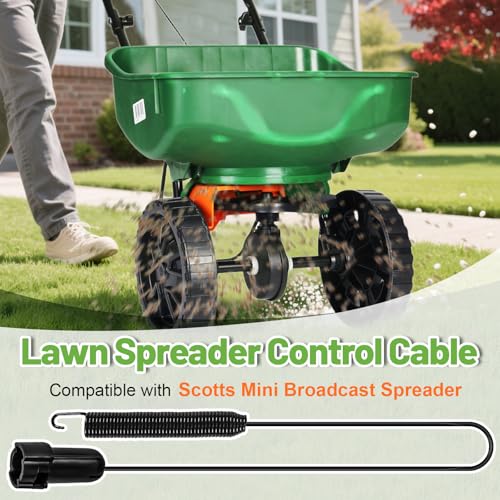 Control Cable Compatible with Scotts Turf EdgeGuard Mini Spreader | Lawn Spreader Control Cord, Pull Cable for Scotts Turf Builder EdgeGuard Mini Broadcast Spreader, Lawn Fertilizer Accessory - size: Mini