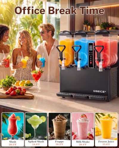 GSEICE 6.34 Gal/24L Slushie Machine for Commercial& Home Use
