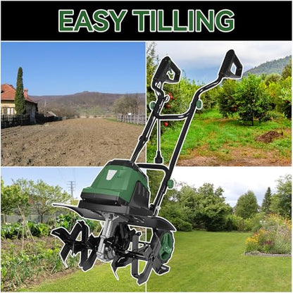 15A 18-Inch Electric Tiller Cultivator - size: 15A-18INCH