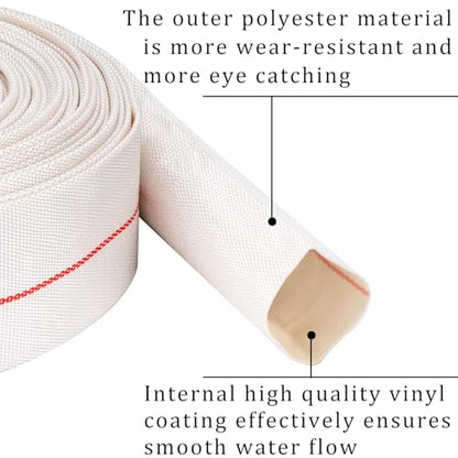 Pool Backwash Hose 1.5” × 65 ft Heavy Duty PVC Water Discharge Drain Hose - size: 1.5in-65ft, style: Reinforced Thicken Hose