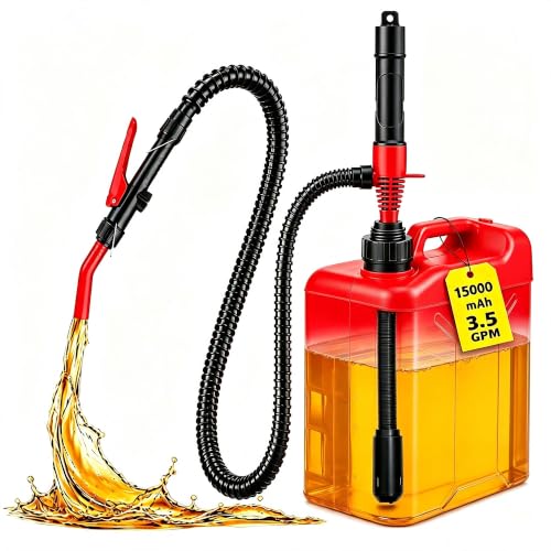 Vitog Rechargeable Fuel Transfer Pump, 15000mAh 3.5GPM Electric Siphon Pump