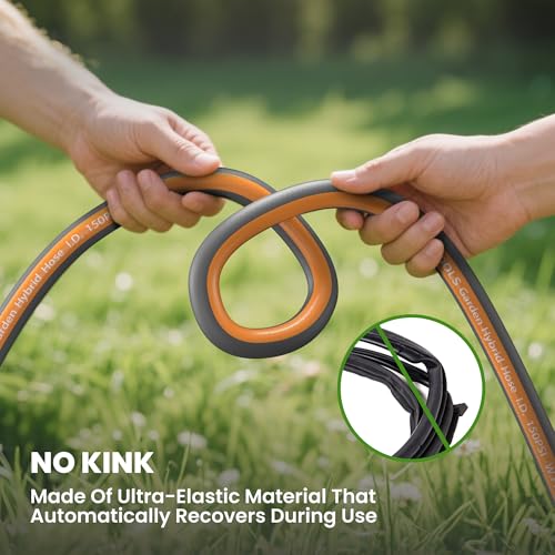Giraffe Tools 75FT Garden Hose Lay Flat Lightweight Flexible Water Hose - size: 75FT