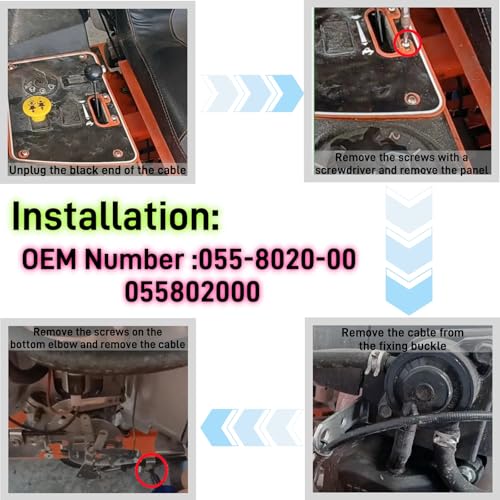 055-8020-00 055802000 Throttle Control Cable Compatible with Bad Boy Mowers - size: 055-8020-00