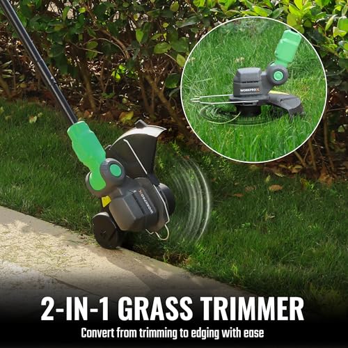 WORKPROX 12inch 20V Weed Wacker, 2Pcs Grass Trimmer Spool Line