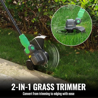WORKPROX 12inch 20V Weed Wacker, 2Pcs Grass Trimmer Spool Line