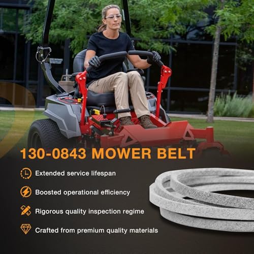 130-0843 Mower Deck Belt Fits Toro Exmark 50'' 54'' TimeCutter - size: 130-0843