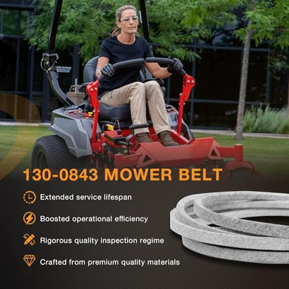 130-0843 Mower Deck Belt Fits Toro Exmark 50'' 54'' TimeCutter - size: 130-0843