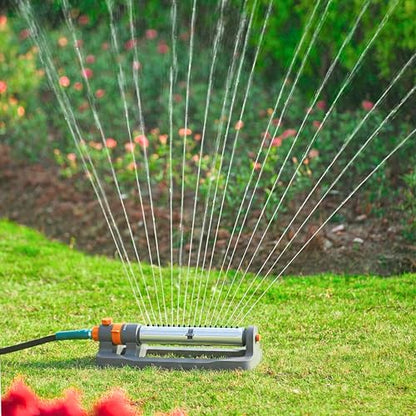 Oscillating Water Sprinkler for Yard, Lawn Adjustable Sprinkler for Garden