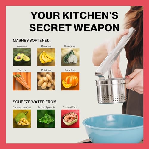 Stainless Steel Potato Ricer for Smooth Mashed Potatoes