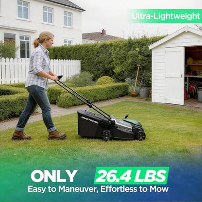 17.5" 40V Brushless Cordless Lawn Mower for Medium Yards - size: 17.5 Inch
