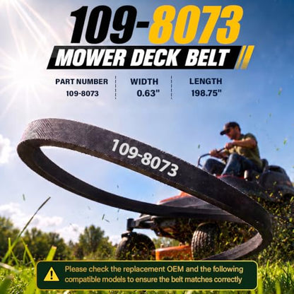 109-8073 Deck Belt 0.63" x 193.75" Replacement for Exmark Lazer - size: 109-8073