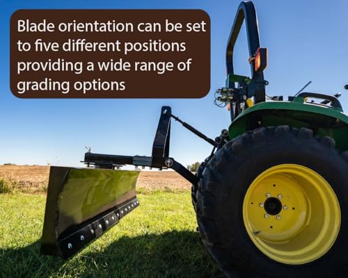 Impact Implements® 72" Grading Blade 3-Point Attachment for Cat-1 Tractors