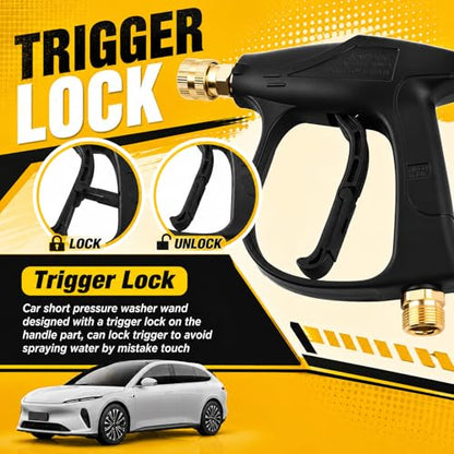 High-Pressure Car Short Pressure Washer Gun,Stubby Pressure Washer Gun