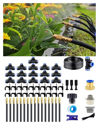 360° Adjustable Drip Irrigation Sprinkler Kit – Garden Watering System - size: 50 FT