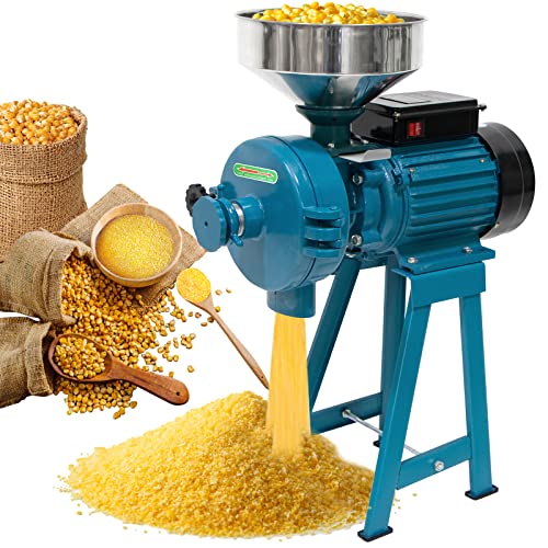 Slsy Electric Wet&Dry Grain Mill Grinder, Corn Grinder, 3000W Mill Machine