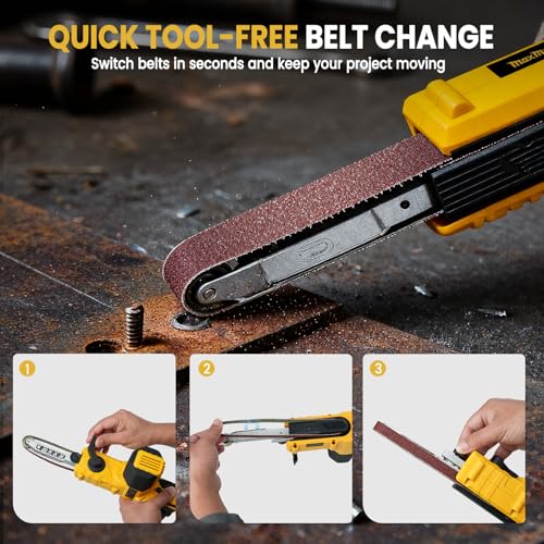 MaxMore Cordless Detail Band file Sander Compatible with DEWALT 20V Battery