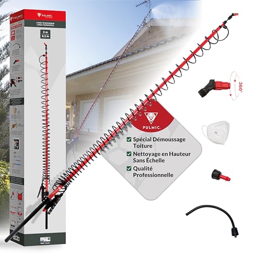 PULMIC Pegasus 35L Electric Sprayer with Wheels + 5M Telescopic Spray Wand, 18V Lithium Battery, 3-Speed Pressure up to 58 PSI, 6M Hose, Heavy-Duty Agricultural Weed Sprayer Kit for Lawn & Garden