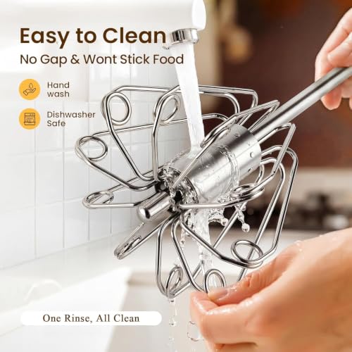 Danish Dough Whisk & Egg Whisk Set for Sourdough Bread, 12 inch - size: 12+12 inch
