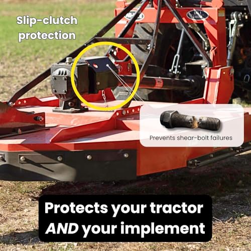 48 Inch Brush Hog Tractor Rotary Cutter with PTO, Fits 22-50 HP - size: 48 Inch