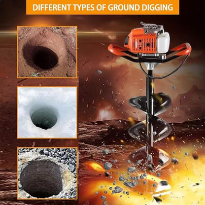 62CC Auger Post Hole Digger Gas Powered for Farm/Garden Plant