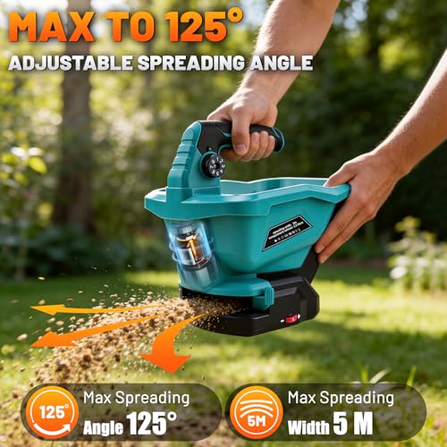 Fertilizer Spreader, Electric Handheld Grass Seed Spreaders for Lawns