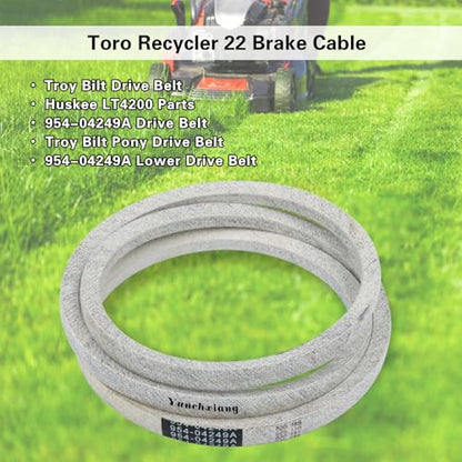 954-04249A Lower Drive Belt Kevlar for Troy Bilt Pony Drive Belt, Huskee LT4200, Craftsman T100, T110, T1000, LT1500, LT2000, MTD Riding Mower, Replace 954-04249 - Aramid Cord, 5/8'' x 71'' - size: 5/8" x 71"