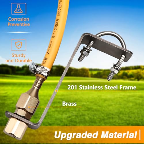 Boomless Nozzle with Fixed Frame & Adapter with Clamp Hose 3.0 GPM 12V Pumps Compatible with Most Branded Broadcast Sprayers & No-boom Kits - style: Style A