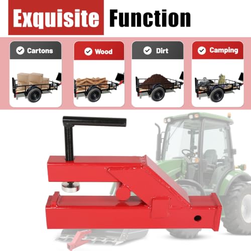 KUAFU Clamp On Trailer Hitch Adaptor W/2" Receiver Ball Mount Competible Bo