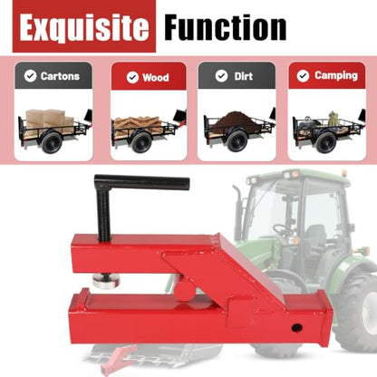 KUAFU Clamp On Trailer Hitch Adaptor W/2" Receiver Ball Mount Competible Bo